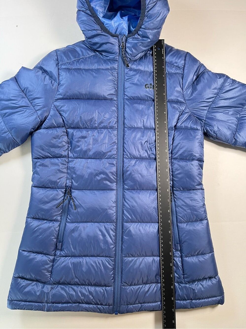 Gill Women’s Whitesand Jacket Size 6 Ocean Blue Hooded Puffer Style 1091 - Picture 7 of 8